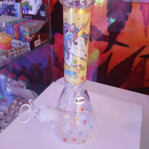 Unicorn Glass Beaker Bong