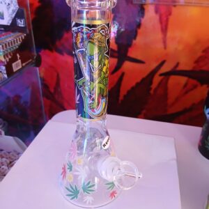 Alien Glass Beaker Bong